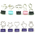 Creative Pattern Binder Clips / Paper Letter Clips / Money Cash Clips